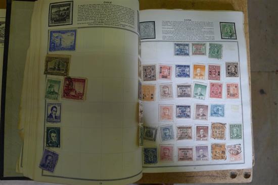 Two World stamp albums